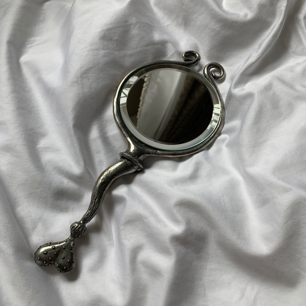 Silver Hand Held Mirror